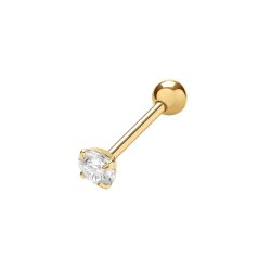 9ct Gold Cz Cartilage Studs 