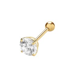9ct Gold Cz Cartilage Studs 