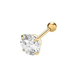 9ct Gold Cz Cartilage Studs 