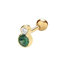 9ct Gold Cz Cartilage Stud 