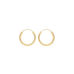 9ct Gold Twisted Sleepers ES180-