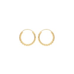 9ct Gold Twisted Sleepers ES180-