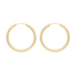 9ct Gold Twisted Sleepers ES181-