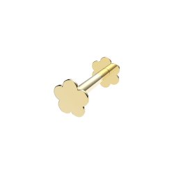 9ct Gold Flower Cartilage Labret 