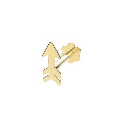 9ct Gold Arrow Cartilage Labret 