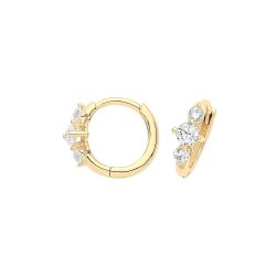 9ct Gold Cz Clickers 