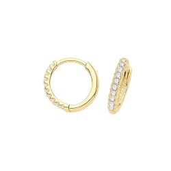 9ct Gold Cz Clickers 