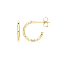 9ct Gold Hoops With Post ER1190-