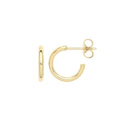 9ct Gold Hoops With Post ER1190-
