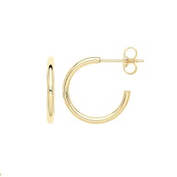 9ct Gold Hoops With Post ER1190-