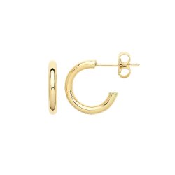 9ct Gold Hoops With Post ER1191-