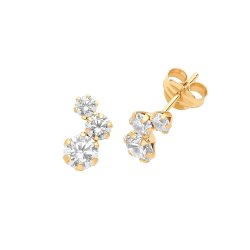 9ct Gold Cz Studs 