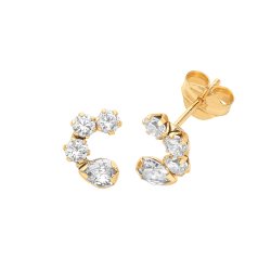 9ct Gold Cz Studs 