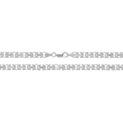 Silver Flat Byzantine Chain 