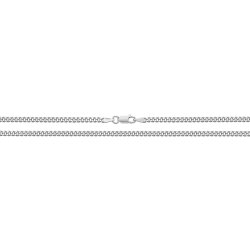 Silver Close Curb Chain 