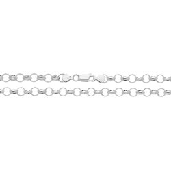 Silver Round Belcher Chain 