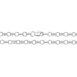 Silver Oval Belcher Chain 