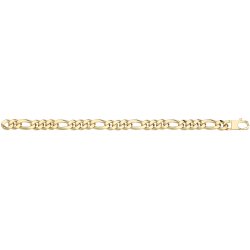 9ct Yel Gold Hollow Curb Bracelet 