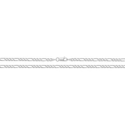 Silver Light Figaro Chain 