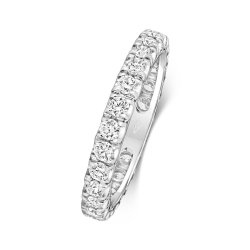Diamond Claw Set Full Eternity Ring In Platinum 