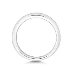 Diamond Channel Set Eternity Ring In 18ct White Gold 