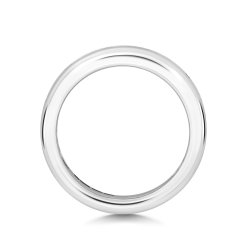 Diamond Channel Set Round And Baguette Eternity Ring In Platinum 