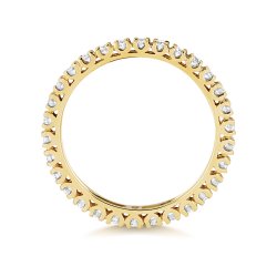Diamond Claw Set Full Eternity Ring In 18ct Gold 