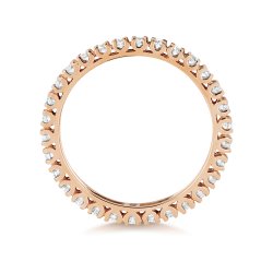 Diamond Claw Set Full Eternity Ring In 18ct Rose Gold 