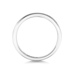 Diamond Channel Set Baguette And Princess Cut Eternity Ring In 18ct White Gold 