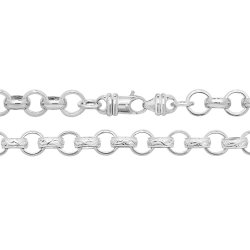 Silver Round Belcher Chain 