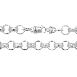 Silver Round Belcher Chain 