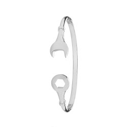 Silver Maidens' Spanner Bangle 