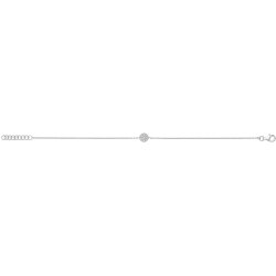 Silver Cz Disc Bracelet 