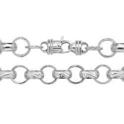 Silver Round Belcher Chain 