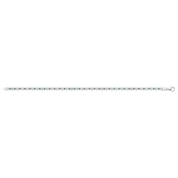 Silver Green Cz Tennis Bracelet 