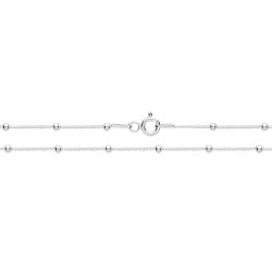 Silver Fine Curb  Bead Chain 