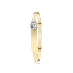 9ct Yel Gold Boxing Glove Baby Bangle 