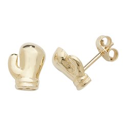 9ct Gold Boxing Gloves Studs 
