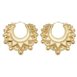 9ct Gold Creole Earrings 