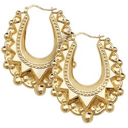 9ct Gold Creole Earrings 