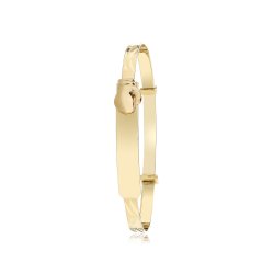 9ct Yel Gold Boxing Glove Baby Bangle 