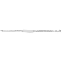 Silver Babies' Curb Id Bracelet 