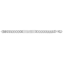 Silver Gents' Curb Id Bracelet 
