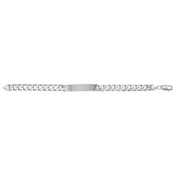 Silver Gents' Curb Id Bracelet 