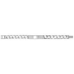 Silver Gents' Cast Id Bracelet 