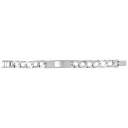 Silver Gents' Cast Id Bracelet 