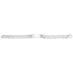 Silver Gents' Curb Id Bracelet 
