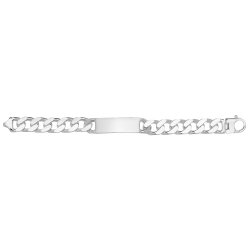 Silver Gents' Curb Id Bracelet 