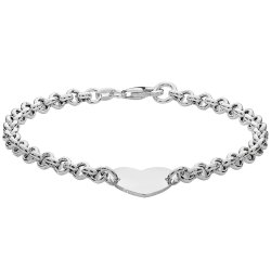 Silver Heart Bracelet 