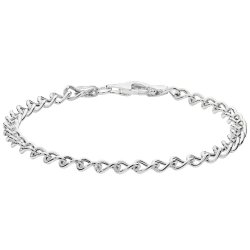 Silver Curb Bracelet 